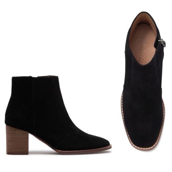 Madewell Shoes - Madewell Suede Bryce Chelsea Boot Black Suede 7
